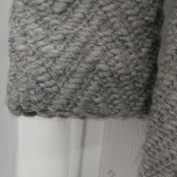 Nanette Lepore Gray Herringbone Trench Coat - Picture 8 of 10